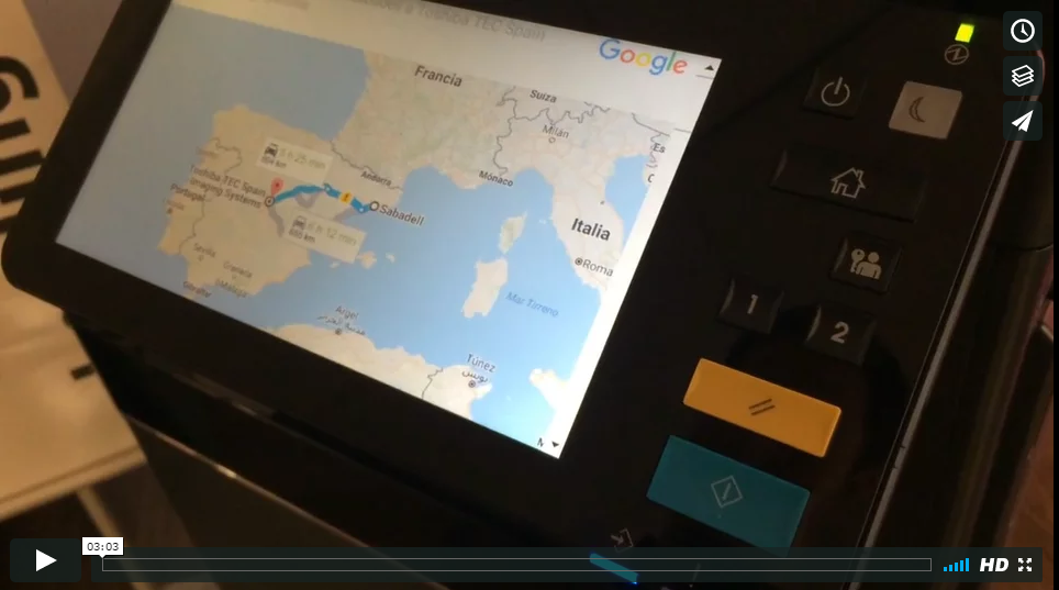 La primera gama de equipos multifunción del mundo con Google Maps